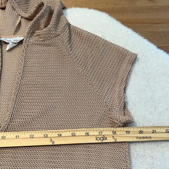 Jordan Taylor Womens Brown Beige Deep V-Neck Hooded Swimsuit Cover Up Size Small - Picture 11 of 12